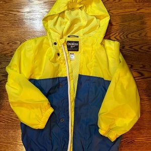 Like new Oshkosh b’gosh yellow and blue spring jacket. Size 7